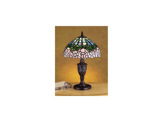 18 Inch H Cabbage Rose Accent Lamp Table Lamps